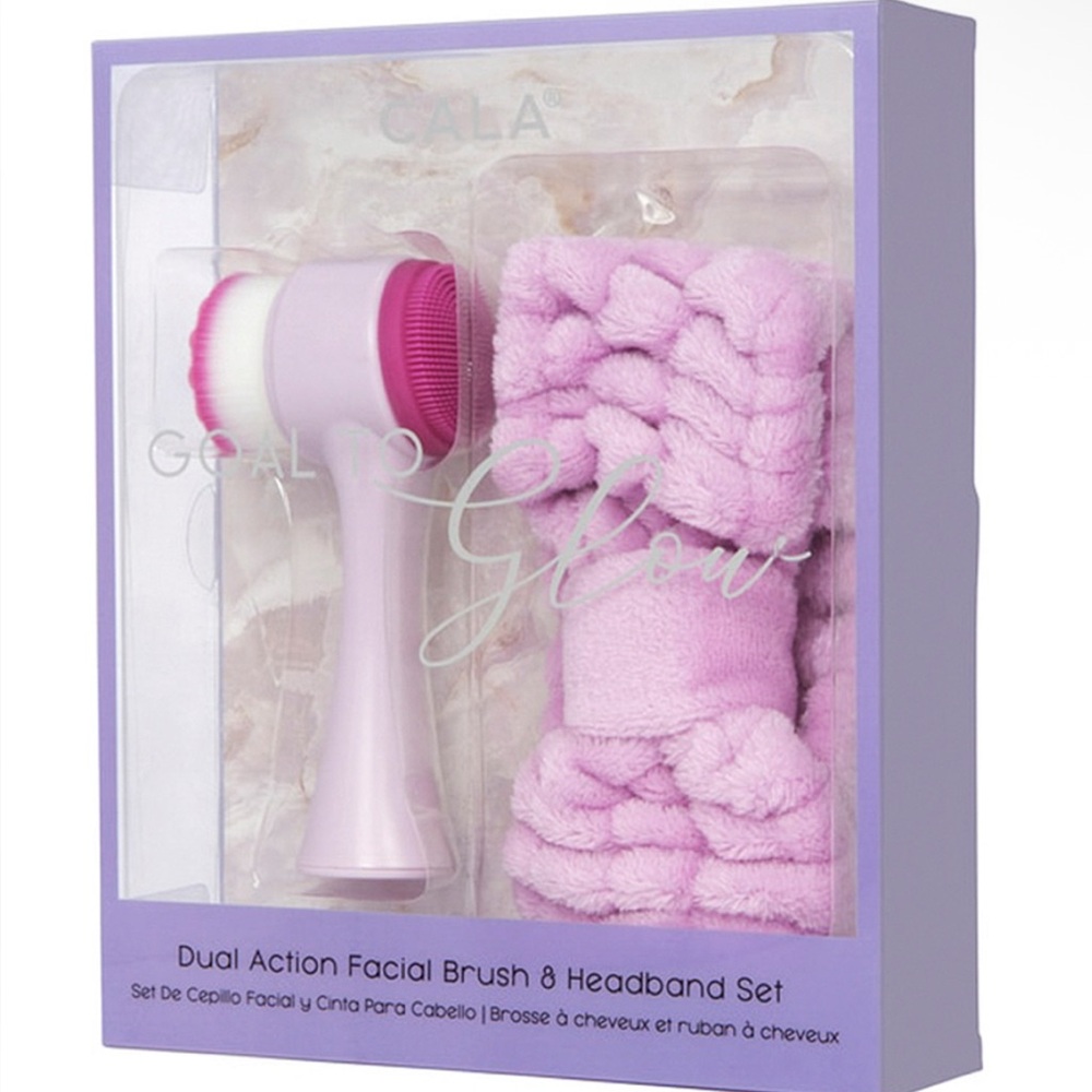 CALA Dual Action Facial Brush & Headband Set